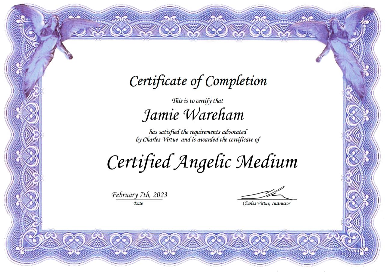 certified angel medium